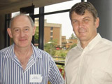 ARC Biotechnology Platform Head, Dr Jasper Rees, with Mr Ben Durham of the DST (right).