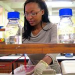 Pelly Malebe in the lab 2012_0